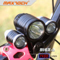 Maxtoch BI6X-2 4*18650 Battery Pack 3*CREE XML T6 Bright Led Brake Light For Bicycle